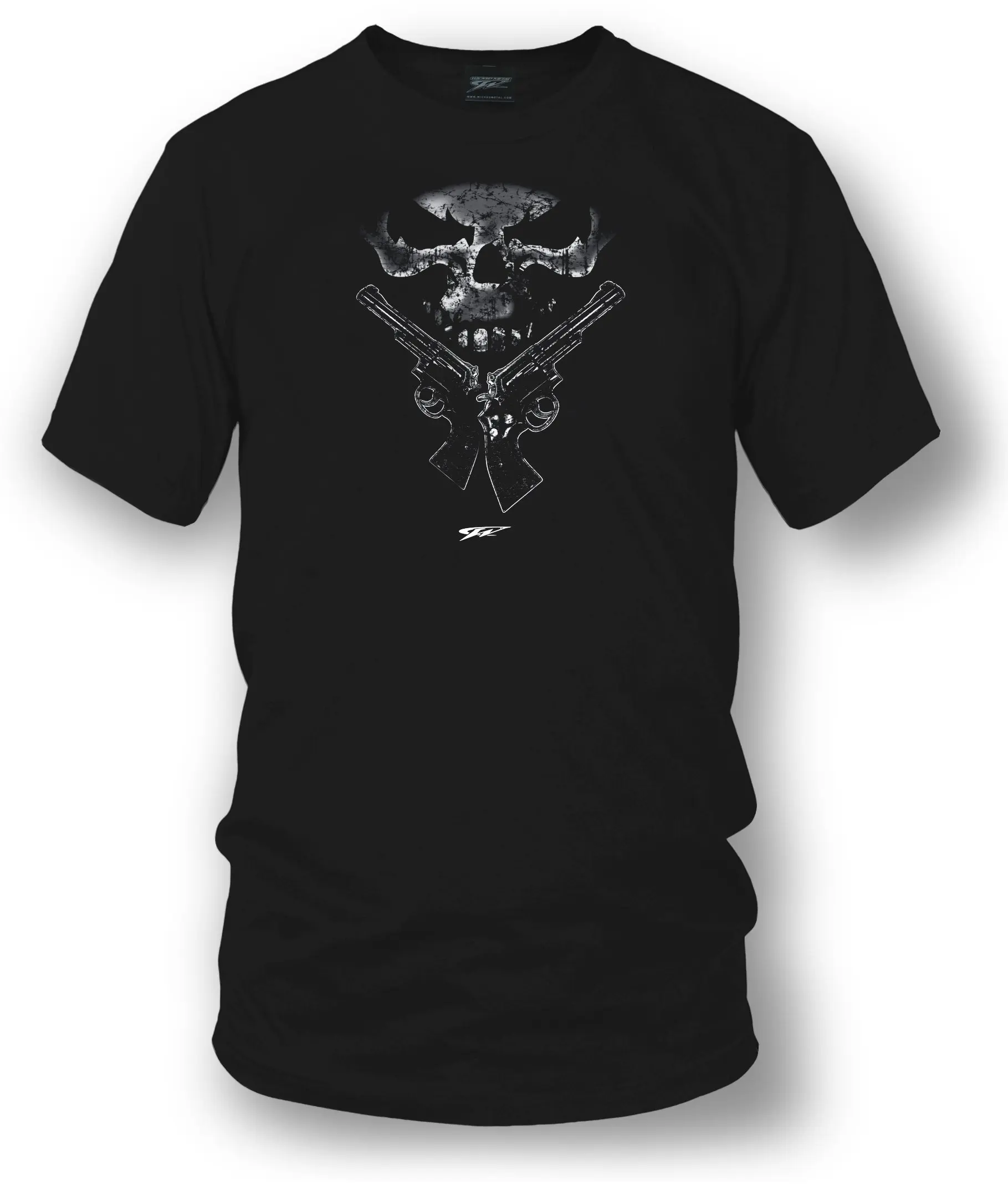 Винтажная футболка с изображением персонажа пистолета, черепа Джелли Роджера