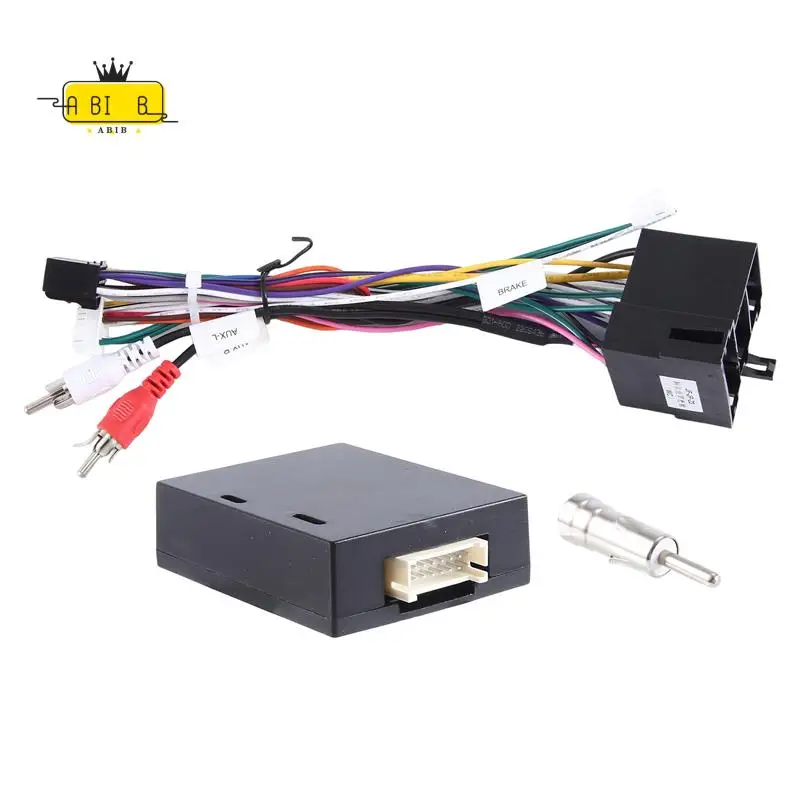 

ABIB -Car Android Radio Canbus Cable Power Wiring Harness Socket Adapter With CAN Bus Decoder For Alfa Romeo 147 159 Easy To Use