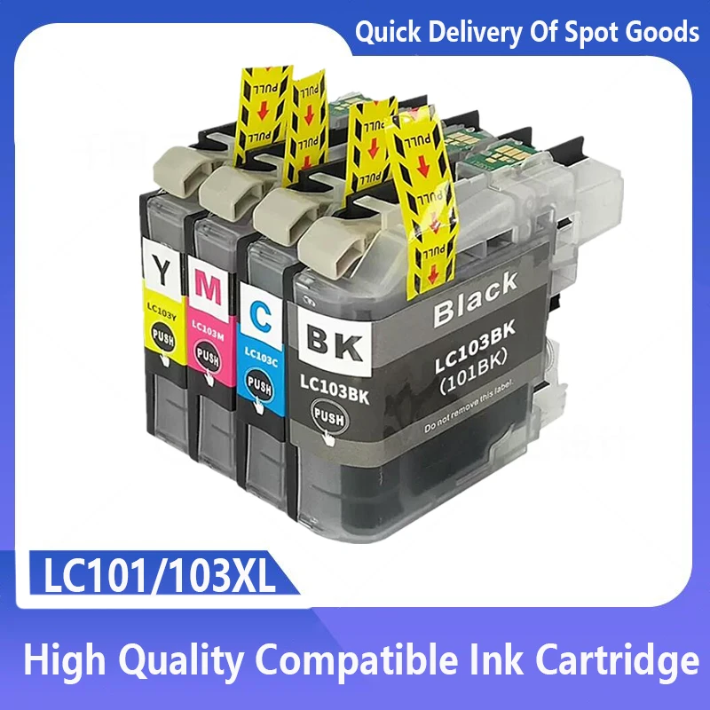 LC101 LC103 XL Compatible Ink Cartridge for Brother DCP-J152W MFC-J245 MFC-J285DW MFC-J4610DW MFC-J4710DW J450DW J475DW J470DW