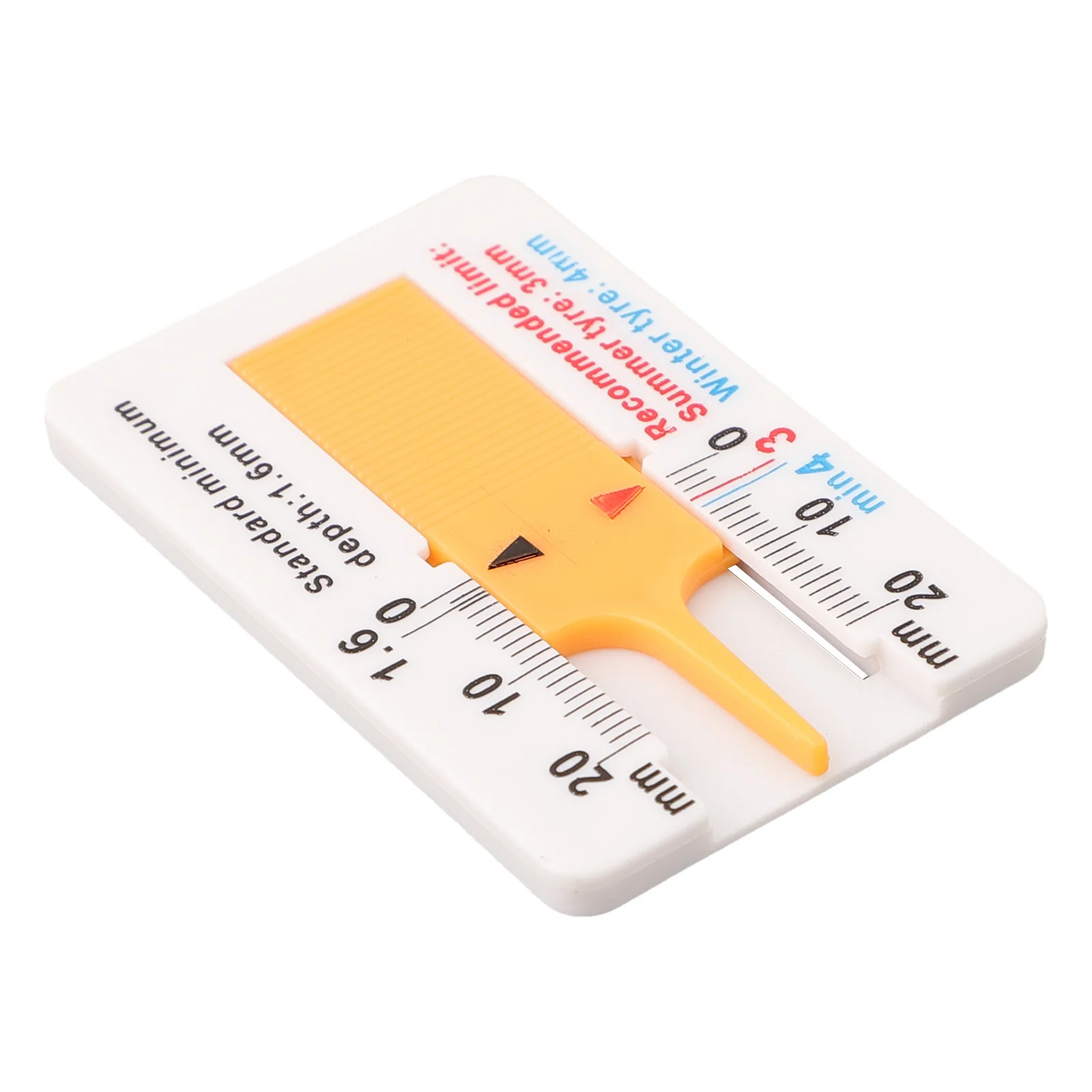 Tire Depth Gauge Tire Tread Depth Gauge Quick Tire Check Probe Head Pocket-sized ABS Material Clear Measurement Data