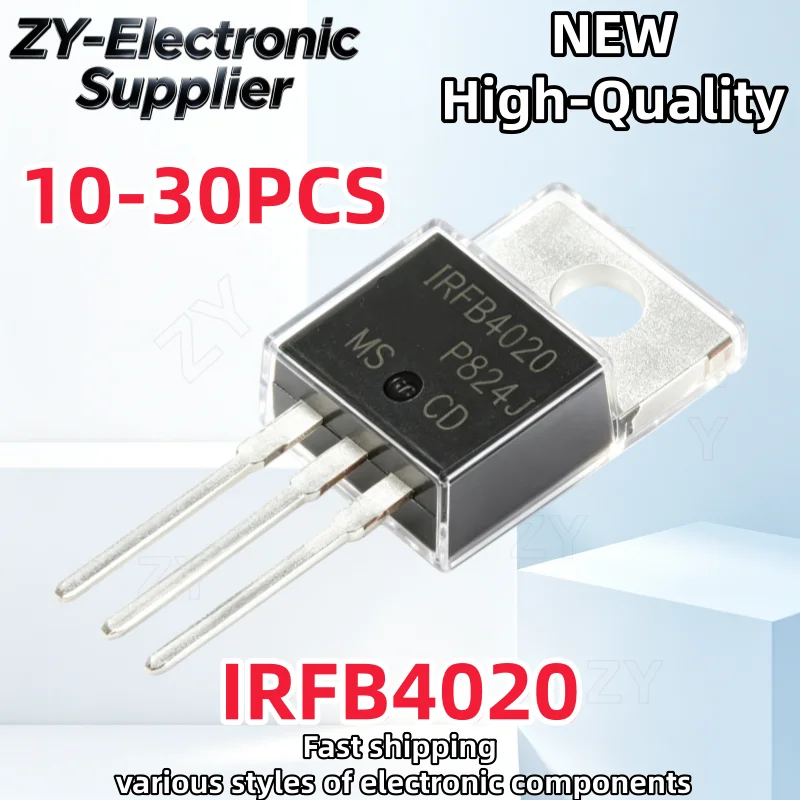 10-30Pcs IRFB4020 IRFB4020PBF TO-220 18A 200V Brand New Best Quality In Stock