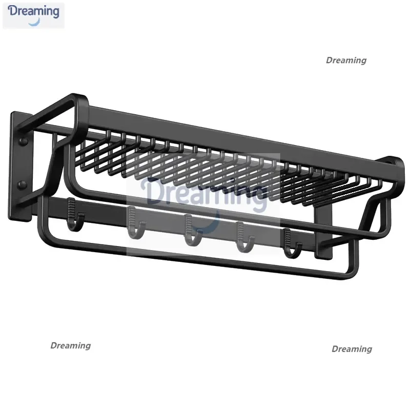 

Yuan Lai Gun Ash Вешалка для туалетных полотенец Непробиваемая алюминиевая полка для унитаза в ванной комнате Вешалка для туалетных полотенец