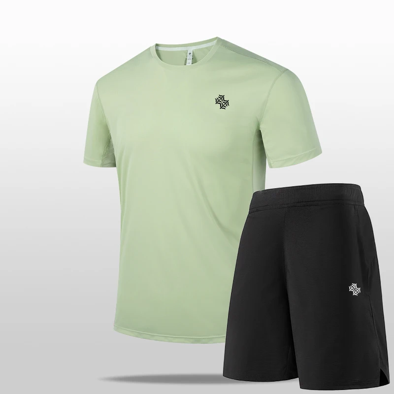SBWL Summer 2026 Men's High-Quality Outdoor Sports Short-Sleeved Shorts Set for Daily Casual Beach Wear Tops
