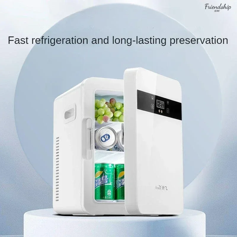 New mini refrigerator: For one person. Small. Students dormitory/household. Small freezer. New car refrigerator.