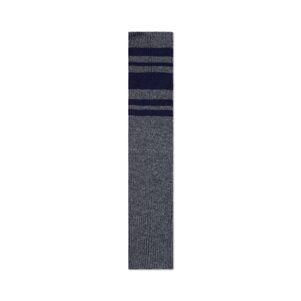 Autumn Winter New Striped JK Pile Calf Socks Women's Warm Knitted Leggings Y2K Lolita Japanese Leg Warmers Crochet Boots Cuffs