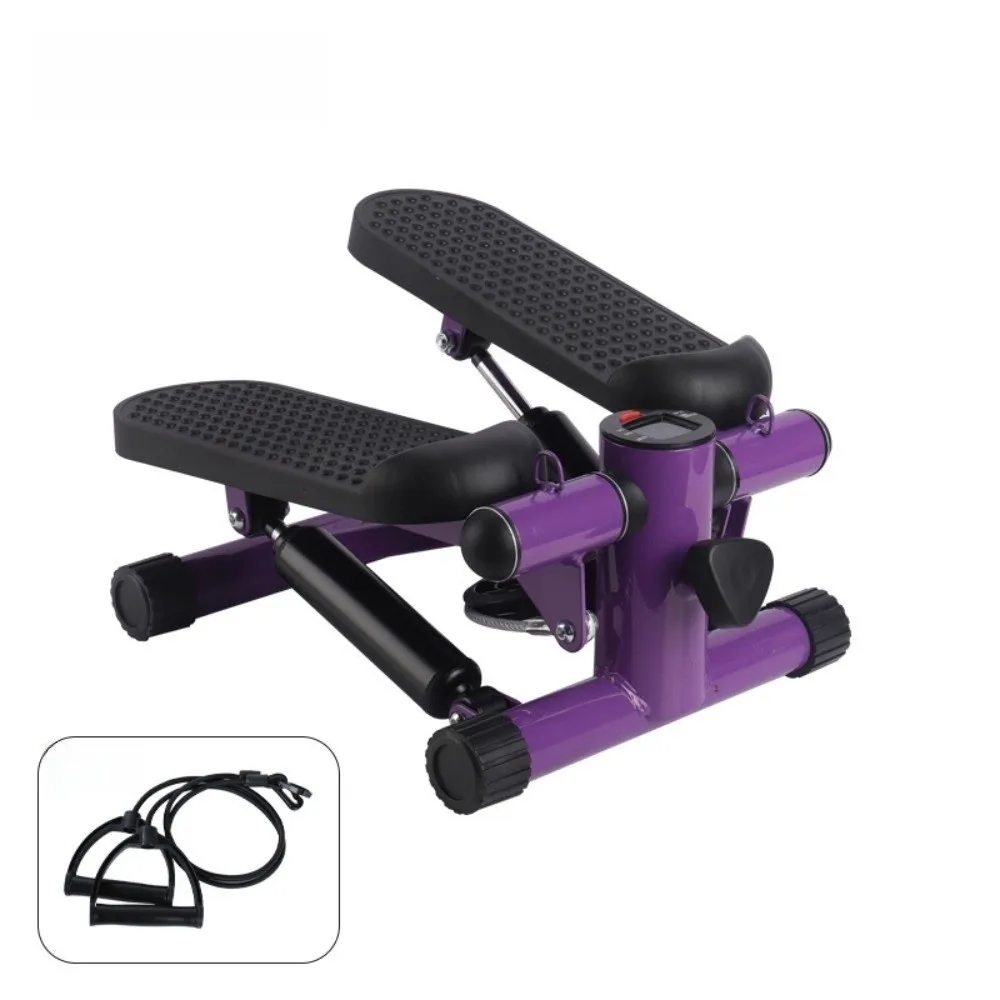 Adjustable Mini Stepper with Resistance Ropes Portable Fitness Stepper Compact Multifunctional Exercise Stepper Fitness Exercise