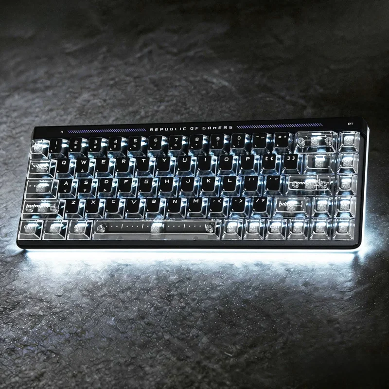 New Transparent Keyboard Keycaps,103 Keys Cherry Profile Jelly Shine Through Key Caps Set For Mx Switches Mechanical Keyboard