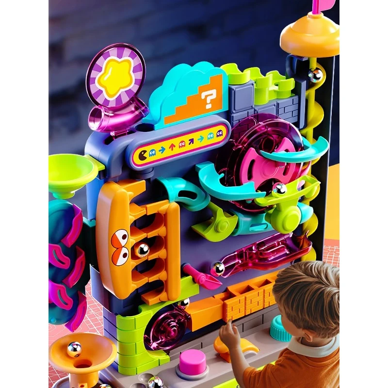 

Children's board game Crazy ball maze track Educational toy Pachinko game machine Thinking training Attention