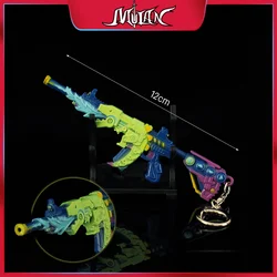 12cm Game PUBG Peripherals Mini Cute Dragon Roar M416 Small Gun Alloy Model Collectible Figure Accessories Toys Home Deoration