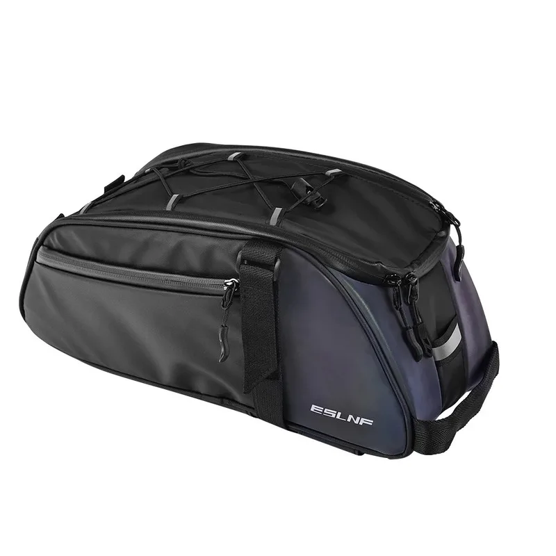 

ESLNF Large Capacity Reflective Bicycle Pannier - Rainproof Rear Cargo Bag For Mountain Bike Trunk Carrier