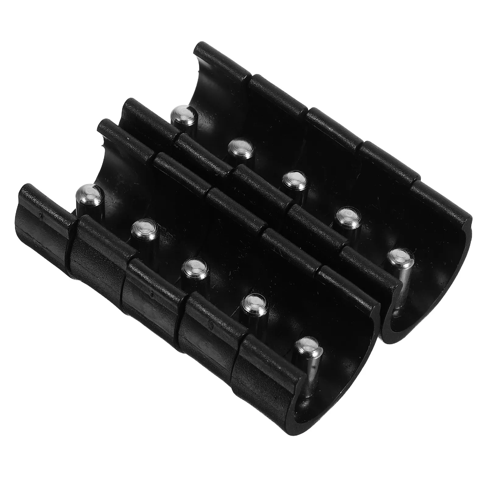 10Pcs Sturdy C-Clamp Walker Tube Pin Locks for Canes Crutches Trekking Poles Secure Fastening Heavy Duty Steel Plastic Cane