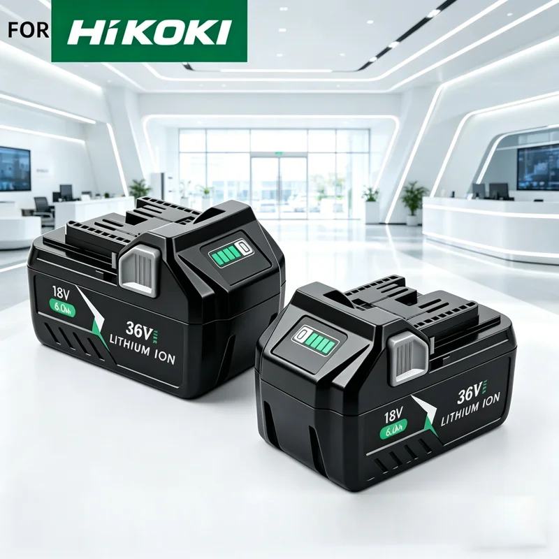 

18V 6Ah Li-ion Battery for Hitachi/HiKOKI 18V Cordless Power Tool for BSL1850 BSL1860 BCL1815 EBM1830 BSL1840 330139 18650 Model
