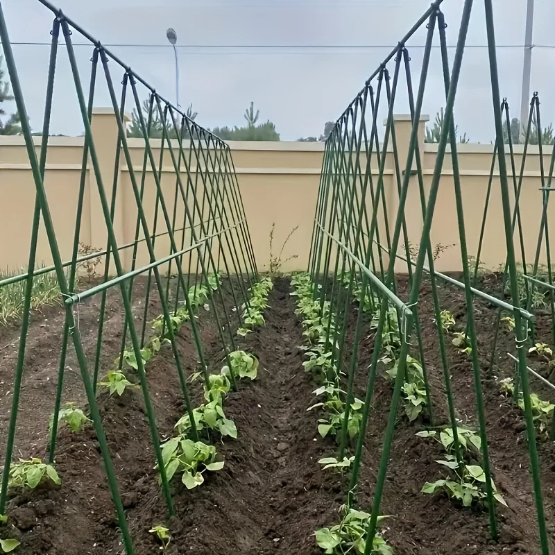 

1 Set 18 Durable Metal Climbing Plant Garden Stake - Suitable for tomatoes、Grape、Cucumber and Pomegranate Vine Support Stakes -