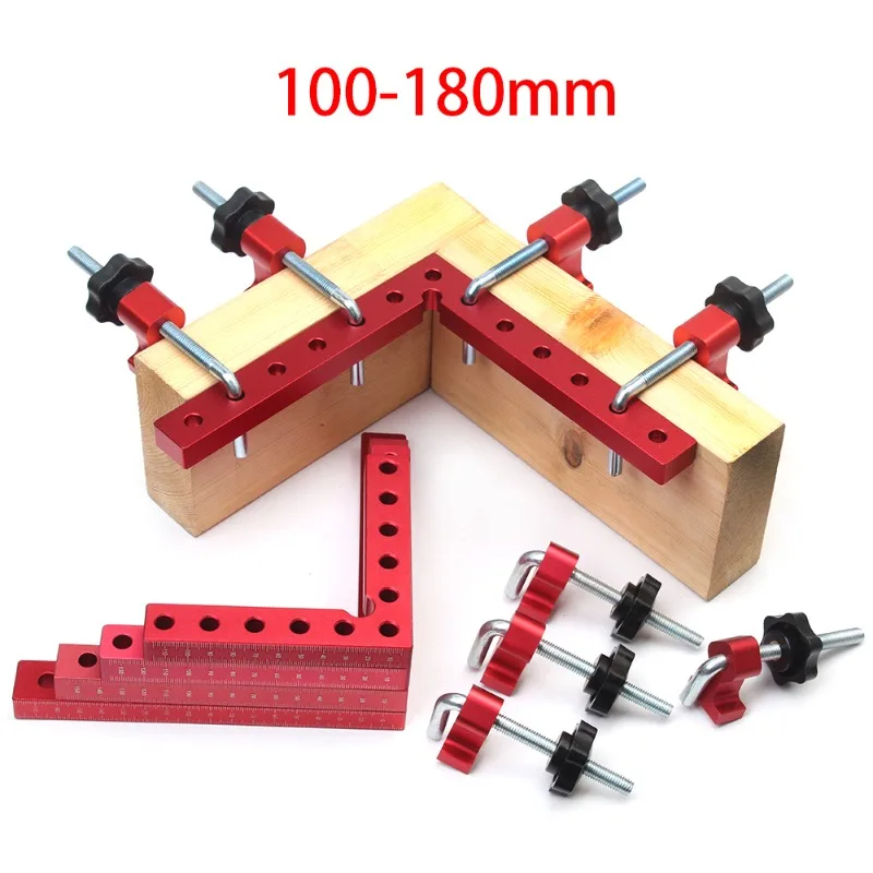 90 Degrees L-Shaped Auxiliary Fixture Splicing Board Positioning Panel Fixed Clip Carpenter's Square Ruler Woodworking Tool