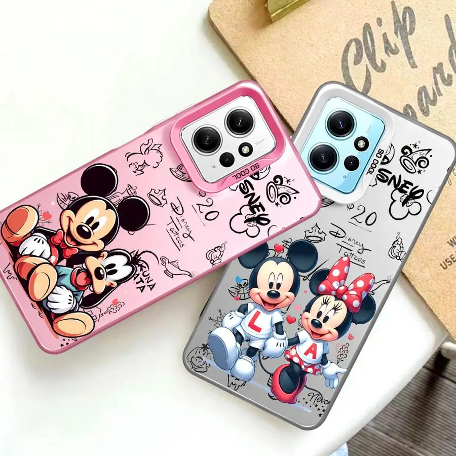 Funda bonita a prueba de golpes de Mickey Minnie para Xiaomi Redmi Note 11 10 13 Pro Plus 12 12S A1 12C 13C Poco X3 NFC funda de silicona para teléfono