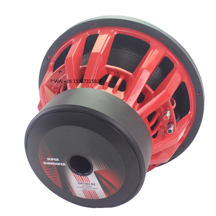 

OEM Factory 15-Inch 6000W Car Subwoofer Dual Coil Subwoofer with Surround Aluminium Frame