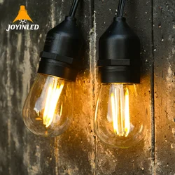 10m-10Heads/20Heads LED Lights Commercial Waterproof Outdoor LED String Lights E27 Bulb Garden Holiday Wedding Festival Decor