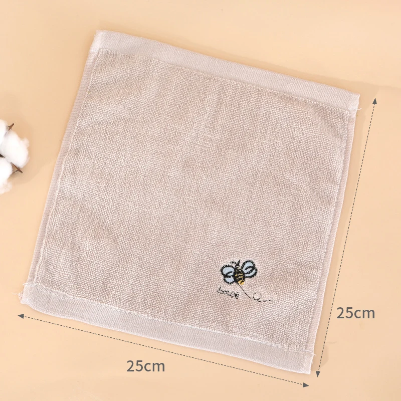 Cotton Gift Towel Household Soft Hand Towel Children Face Towel 2PCS 25x25cm