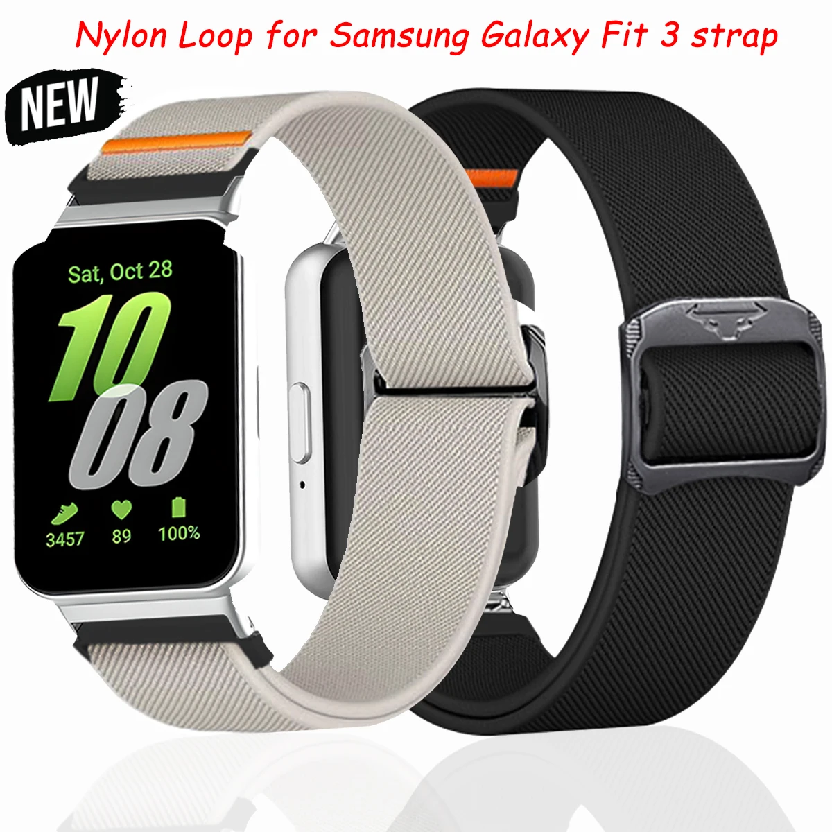 Nylon Loop for Samsung Galaxy Fit3 strap Accessories Breathable Adjustable Replacement correa Sport bracelet galaxy fit 3 band