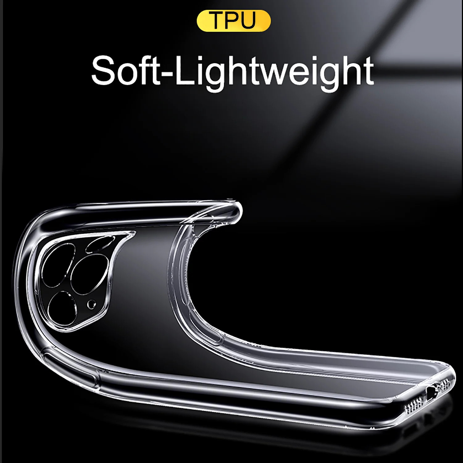 Clear Ultra Thin Silicone Soft TPU Case For iphone 15 14 Plus 13 12 Mini 11 Pro Max XS XR 7 8 Transparent shockproof Shell capa image 3