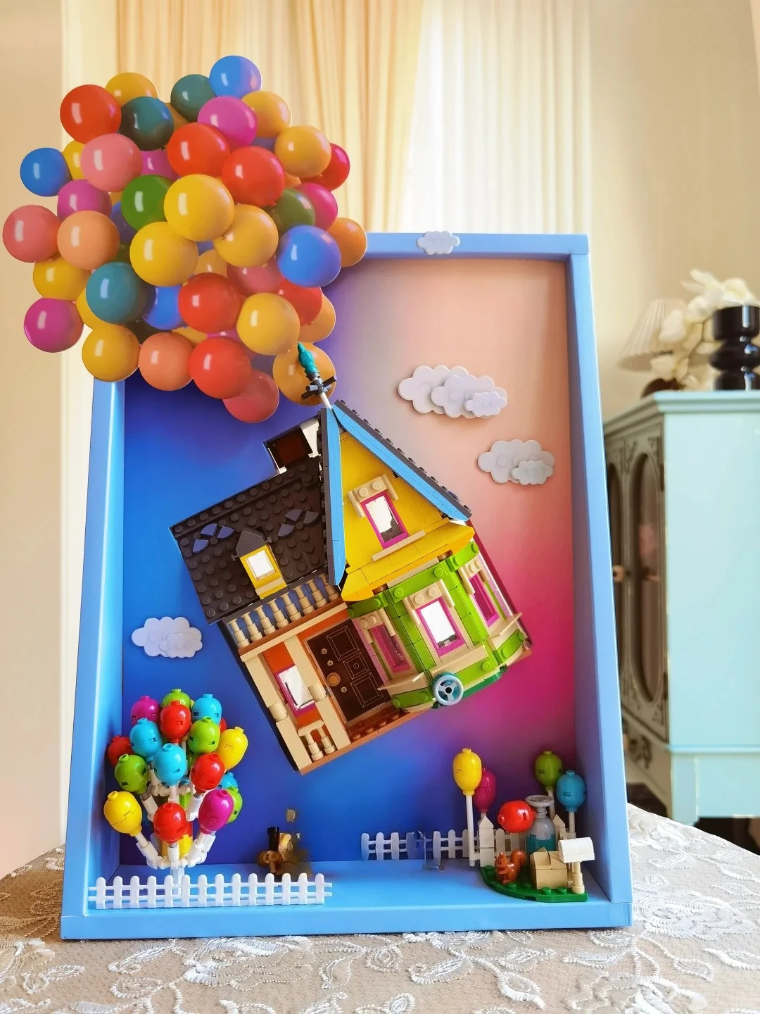 MINISO la maison volante 43217 blocs de construction ensembles adaptés aux cadeaux de noël compatibles avec les particules Legoed