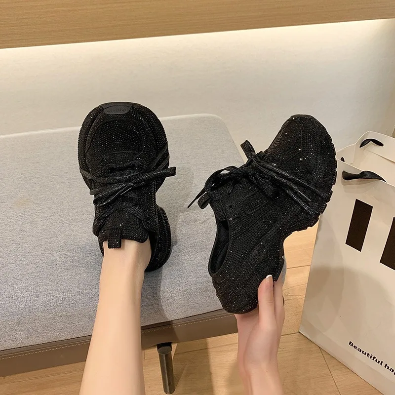 2025 New Paris Nine Generation 3XL Dad Shoes Casual Thick Bottom Versatile Slippers Women Anti-Slip No Foot Odor Slip-On