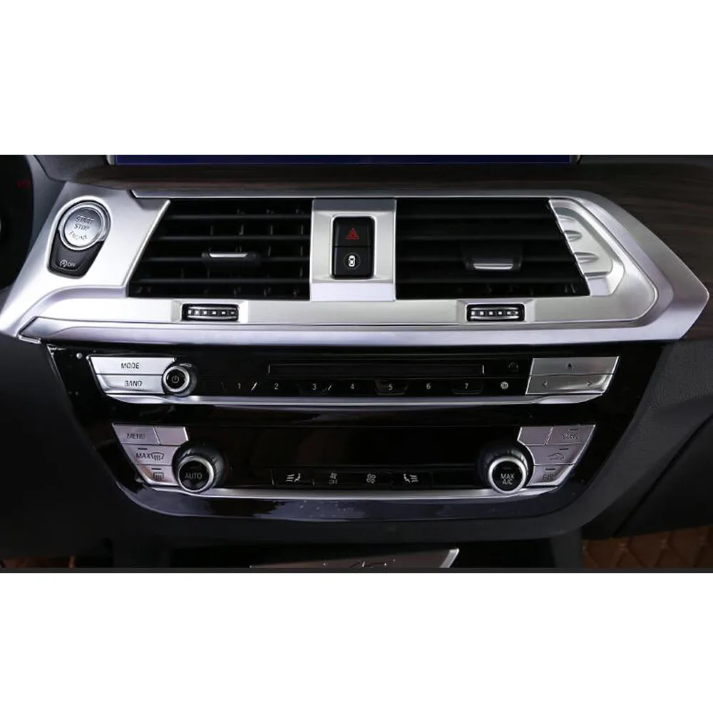 Car Switch Vent Outlet Air Condition Panel Trim Frame Lamp Warm Park For BMW X3 XDrive 25i 28i 30i 2018 2019 2020 2021 2022 2023