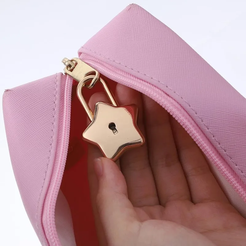 Small Locks with Keys,Padlock Mini Star Shaped Locker Lock with Keys for Diary Book Jewelry Box Purse Handbag Luggage Letter Box