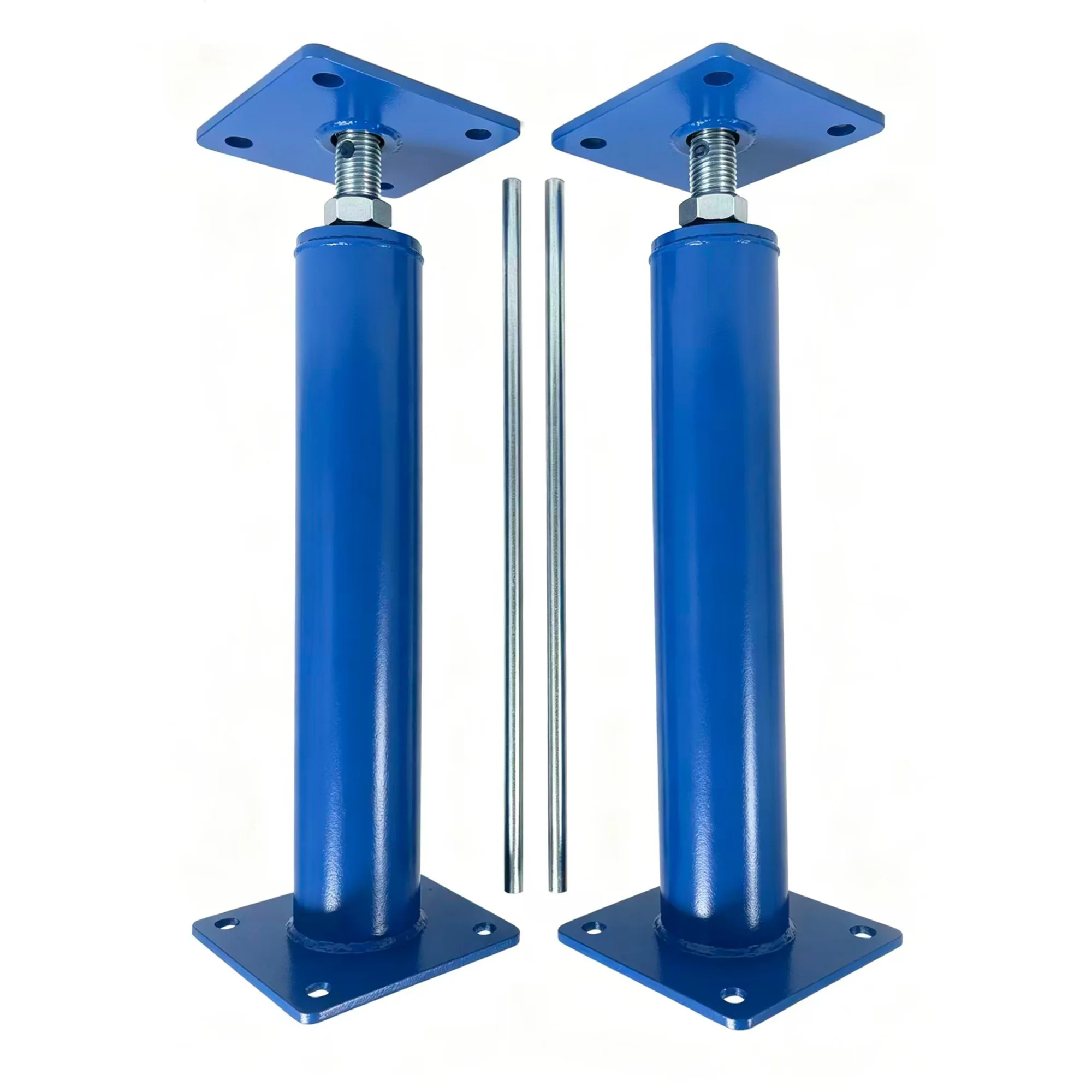 16-21 Inch Adjustable House Floor Jacks (2 Pack), Heavy Duty Support Posts for Basement Leveling & Sagging Floor Repair