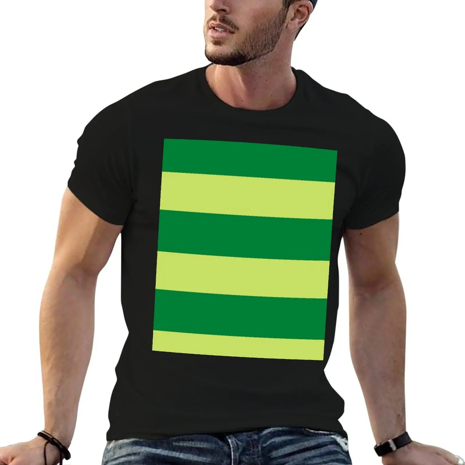 Steve Blues Clues Green Vertical Stripe Design Shirt Sticker Pillow Hoodie Longsleeve T-Shirt Breathable Mesh Panel T-Shirt