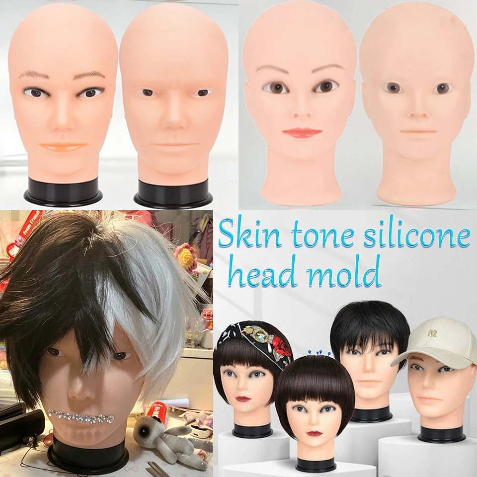 Mannequin Head Wig Stand With Adjustable Wig Holder For Wigs Making Display With T Pins/Wig Cap Training Anime Lolita Style Wigs