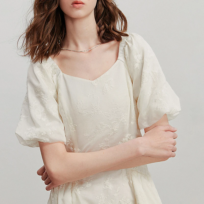 TOYOUTH فستان نسائي 2025 صيف جديد قصير الأكمام فستان كاجوال للعطلات 8529100