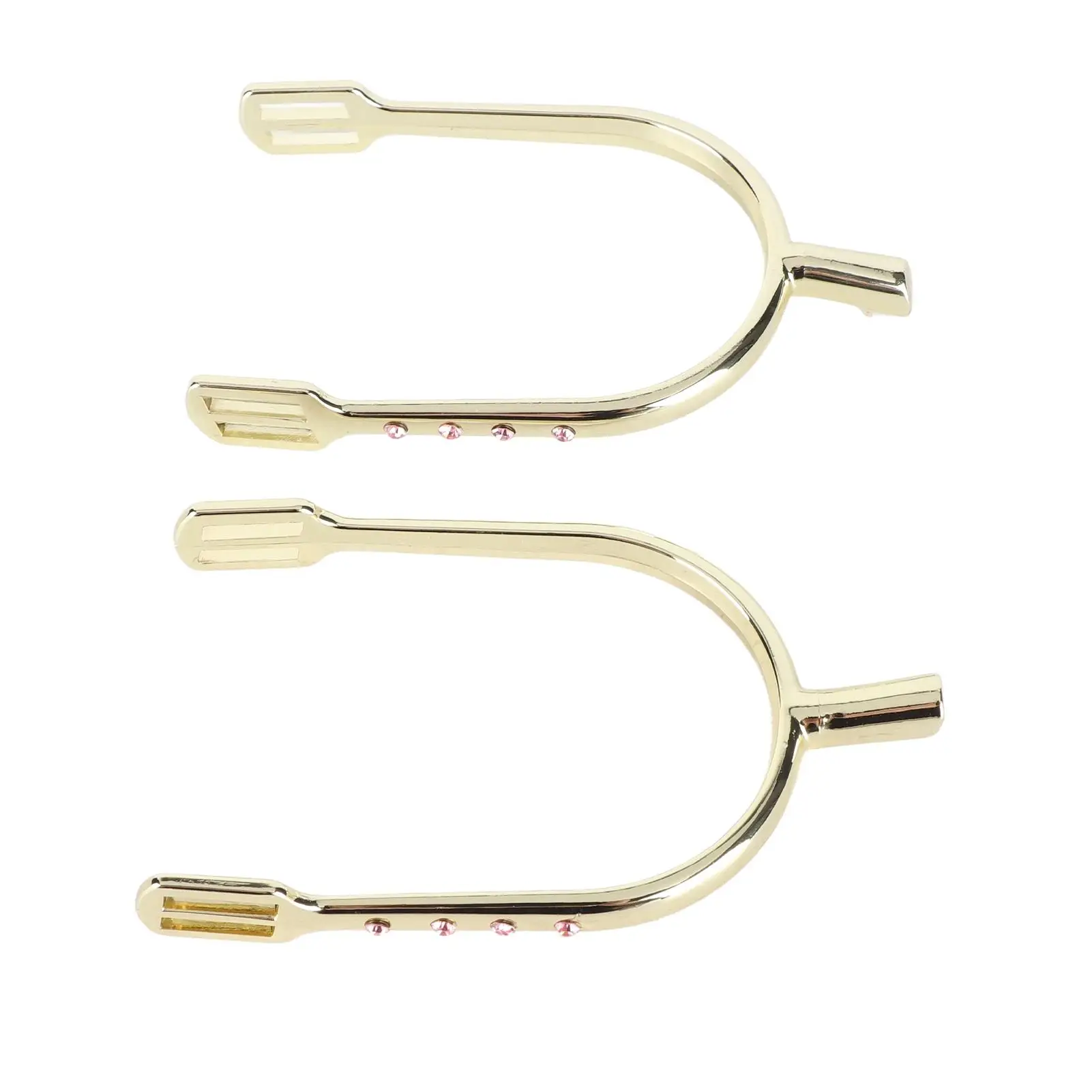 Узкие хромированные шпоры для молодых девушек, стильная латунная отделка из цинкового сплава с золотой отделкой для снаряжения для верховой езды