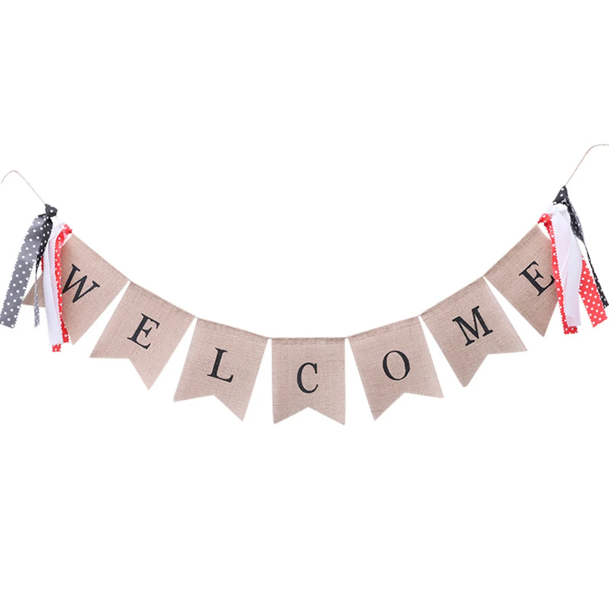 

Welcome Home Maple Leaves Linen Banner Party Decoration Hanging Banner for Thanksgiving Birthday Wedding Party Supplies Indoor