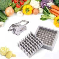 Stainless Steel Manual Potato Cutter Blade Square Rust-proof French Fries Slicer Blade Durable 36/64 Hole