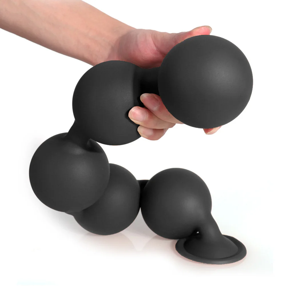 4/5/6cm Anal Beads Men Prostate Massage Soft Silicone Anal Balls Vagina/Anal Plug Spawning Expansion Training Big Butt Plug