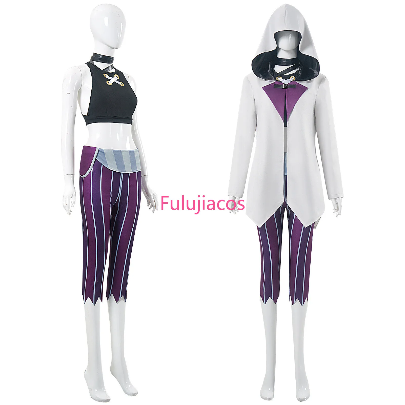 

Fulujiacos LOL Arcane 2 Jinx League of Legends Cosplay Jinx Costume Hoodie