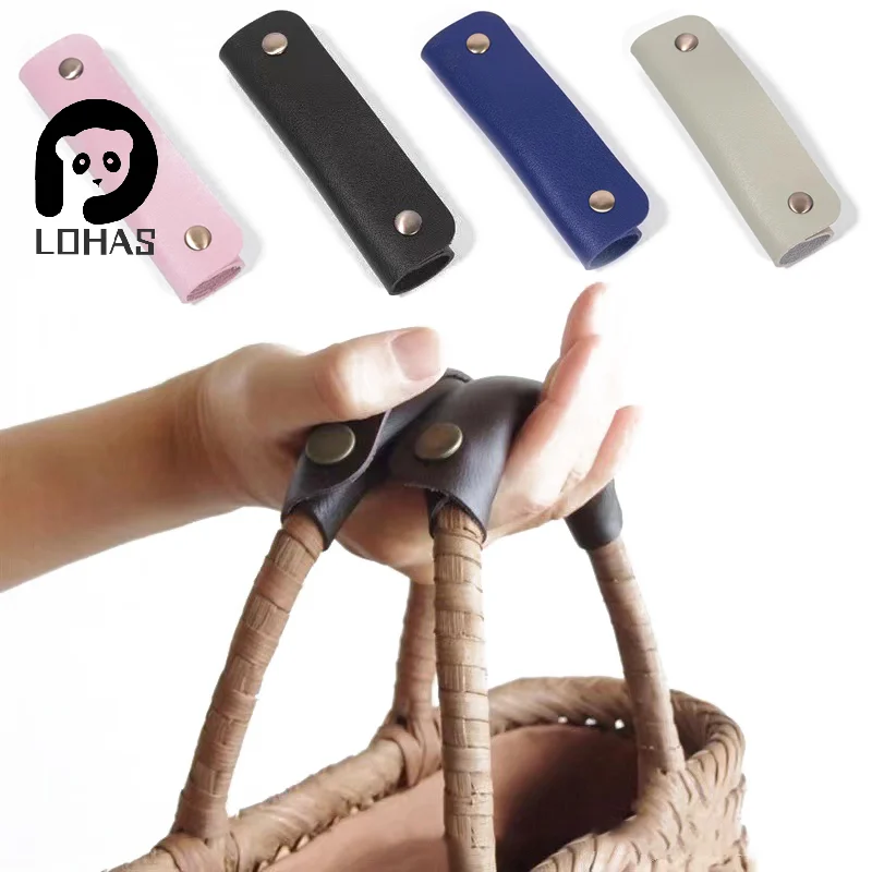1PC Leather Luggage Bag Handle Wrap Replacement Strap For Suitcase Grip Protective Cover Shoulder Strap Pad Grip Bag Accessories