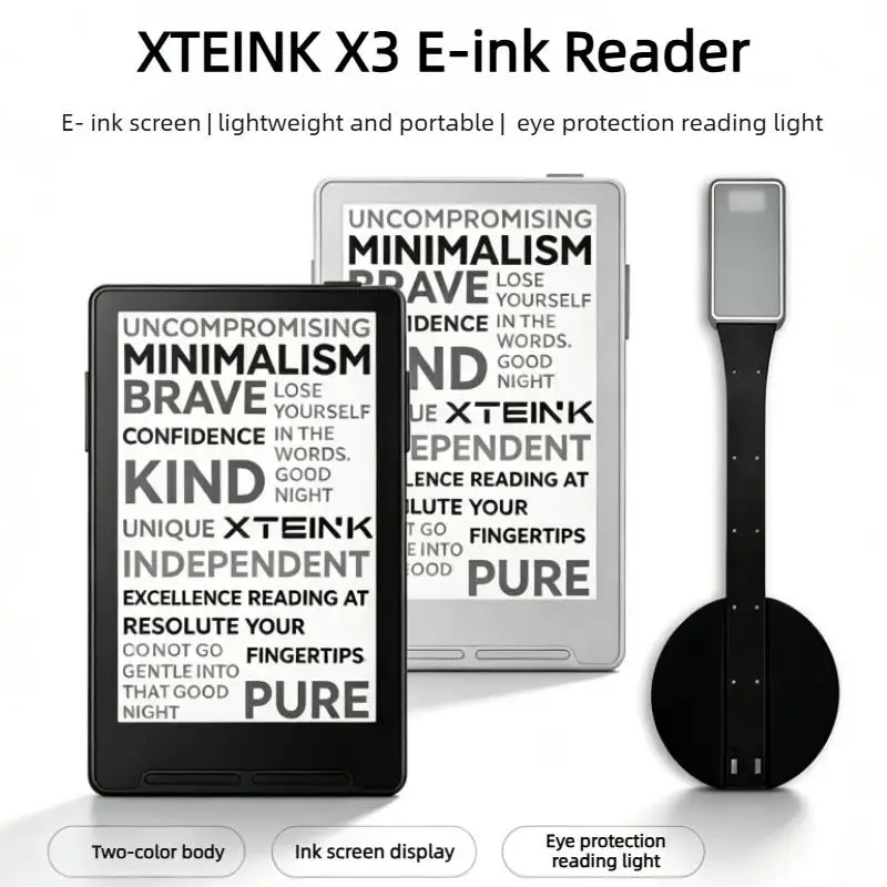 XTEINK X3 E-ink Reader Global Version Multi Language with Reading Lamp 3.7