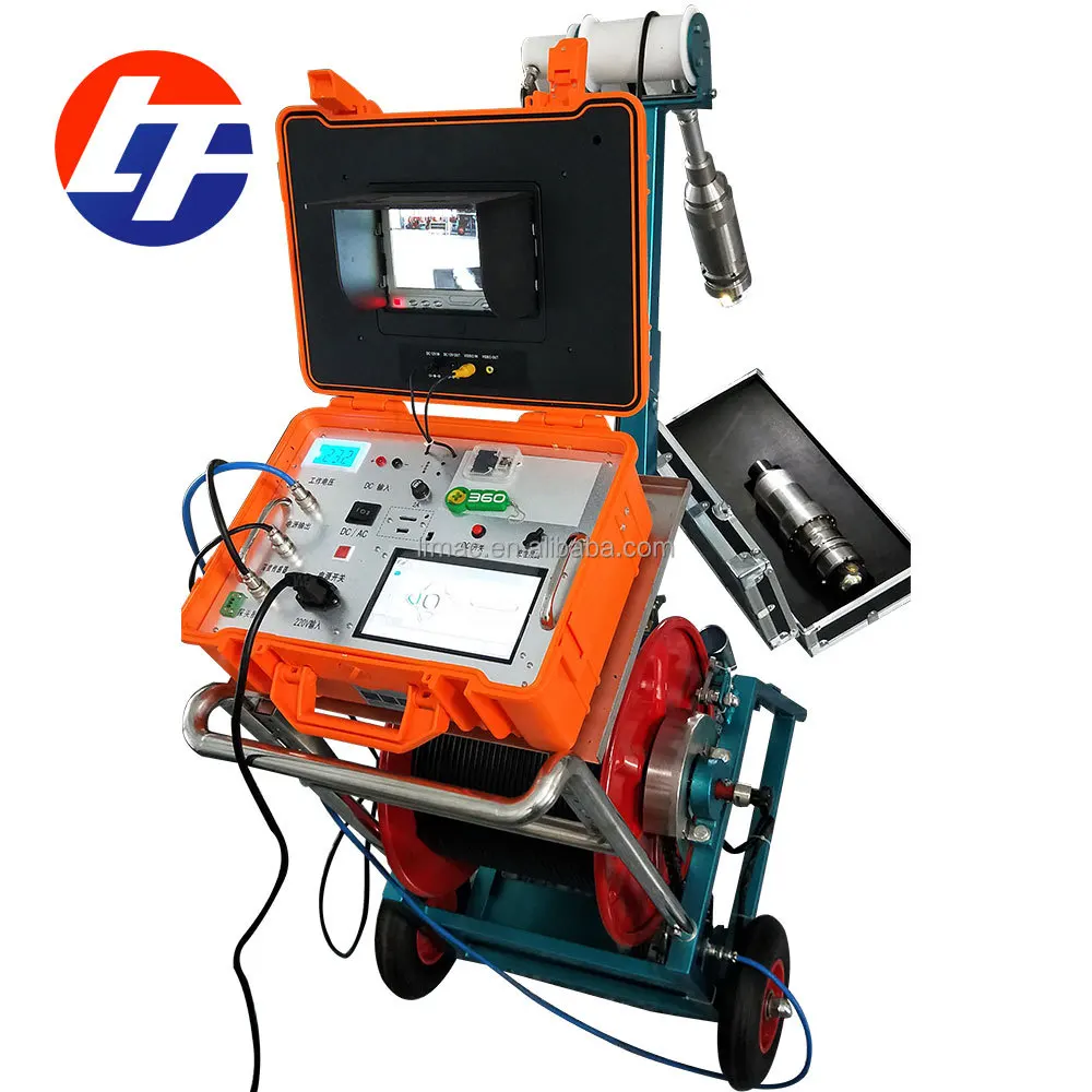 Video Recording Underground TV Deep Water Well System 300m 500m Borehole Inspection