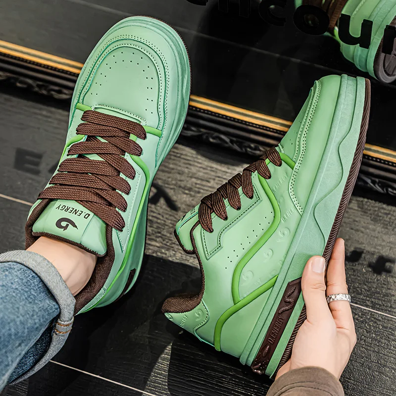 Men's Skate Shoes Four Seasons All-match Fashion Casual Sneakers Low Top Daily Walking Shoes