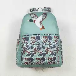 2024 Ready to ship infant baby kids mallard duck camo print mini backpack wholesale baby diaper backpack baby shoulder bag