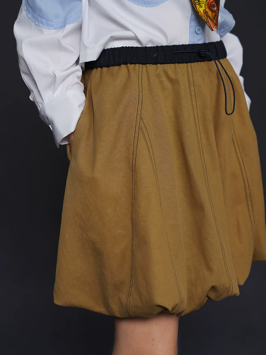 

Весна-лето, оригинальный дизайн, женская цветная контрастная лоскутная мини-юбка с эластичной резинкой на талии