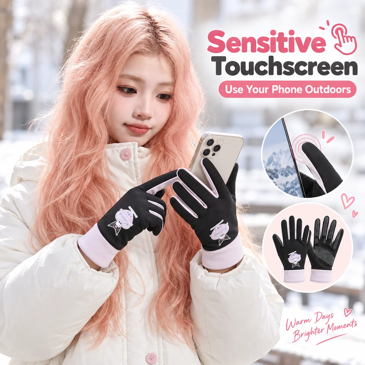 Sanrio Winter Gloves Touchscre - Touch Screen Gloves recension och pris