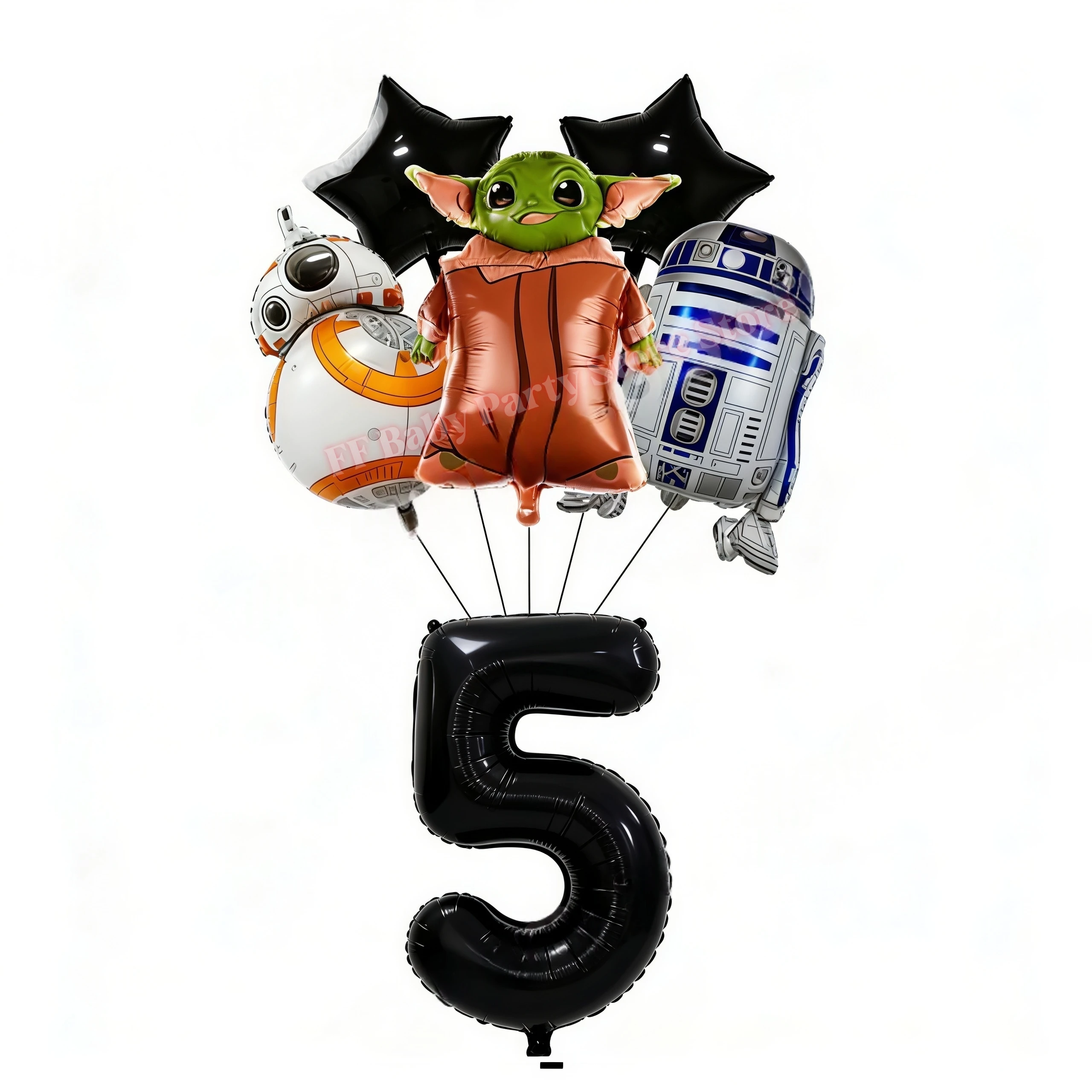 Star Wars Geburtstagsparty-Dekorationen Roboter-Tasse Teller Servietten Ballon Tischdecke für Jungen-Partys Baby-Shower-Zubehör Geschenk – Detail 40