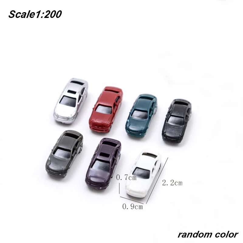 Maßstab 1:100 1:150 1:200 Miniaturauto Modell ABS Fahrzeug Spielzeug zum Bauen Sandtisch Szene Materialien Diorama Kits 30 Stück – Detail 6