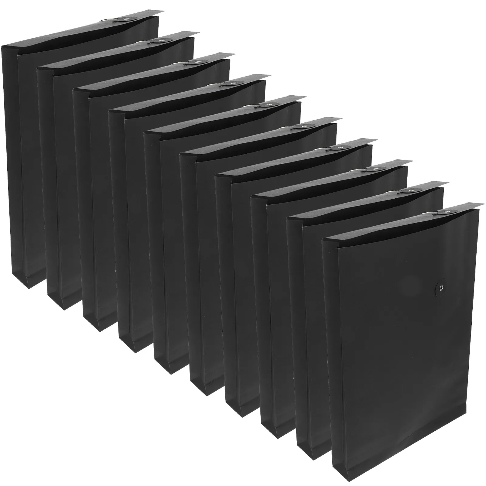 10Pcs A4 File Envelope Kraft Paper Document Organizer String Closure Heavy Duty Storage Envelope for Archive Office School