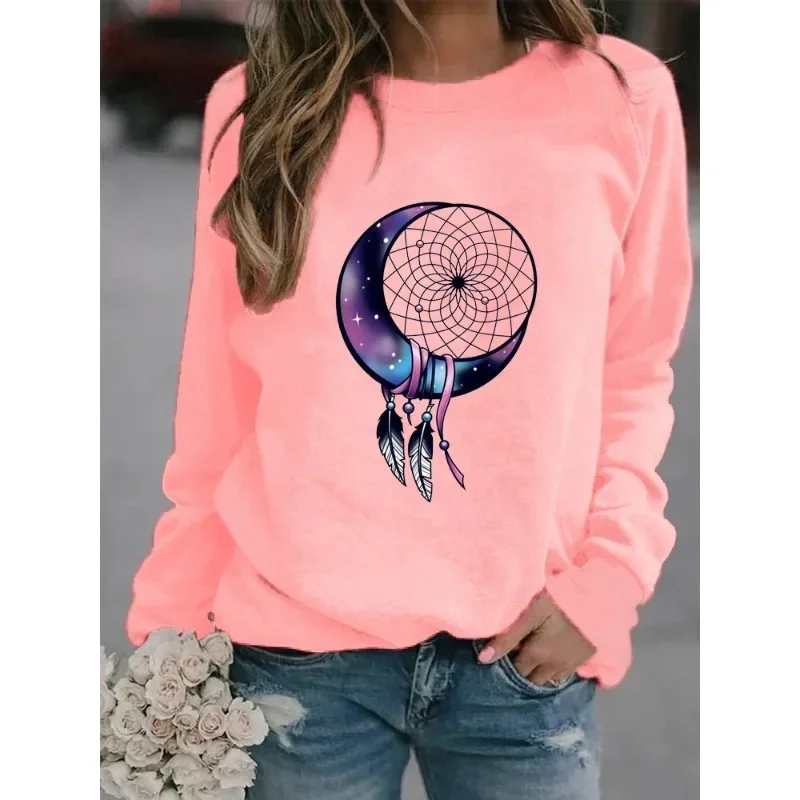 

Women's New Explosive Long-sleeved Printed Casual Loose Turtleneck Hoodie Sweatshirt Sweatshirts Streetwear Women