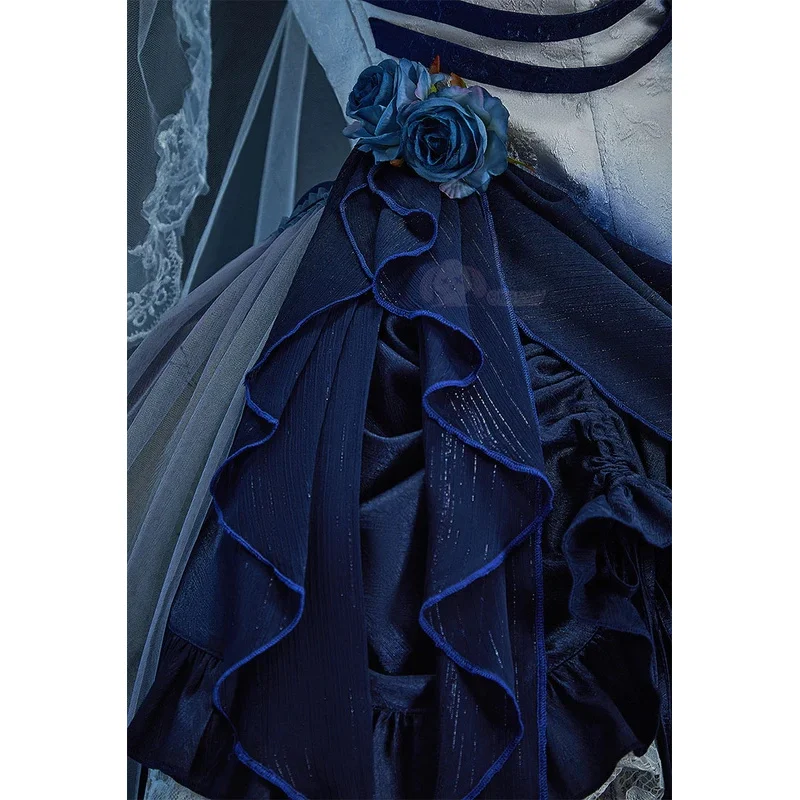 جثة تنكرية العروس إميلي تأثيري هالوين بدلة فاخرة غيبوبة شبح حفلة حتى المرأة Doujin القوطية فستان البدلة شعر مستعار يي ؛ 4