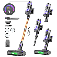 V2 Cordless Vacuum Cleaner, 500W/60KPa, 60mins range, 8*2200mAh battery, telescopic tube for pet hair and hard floors